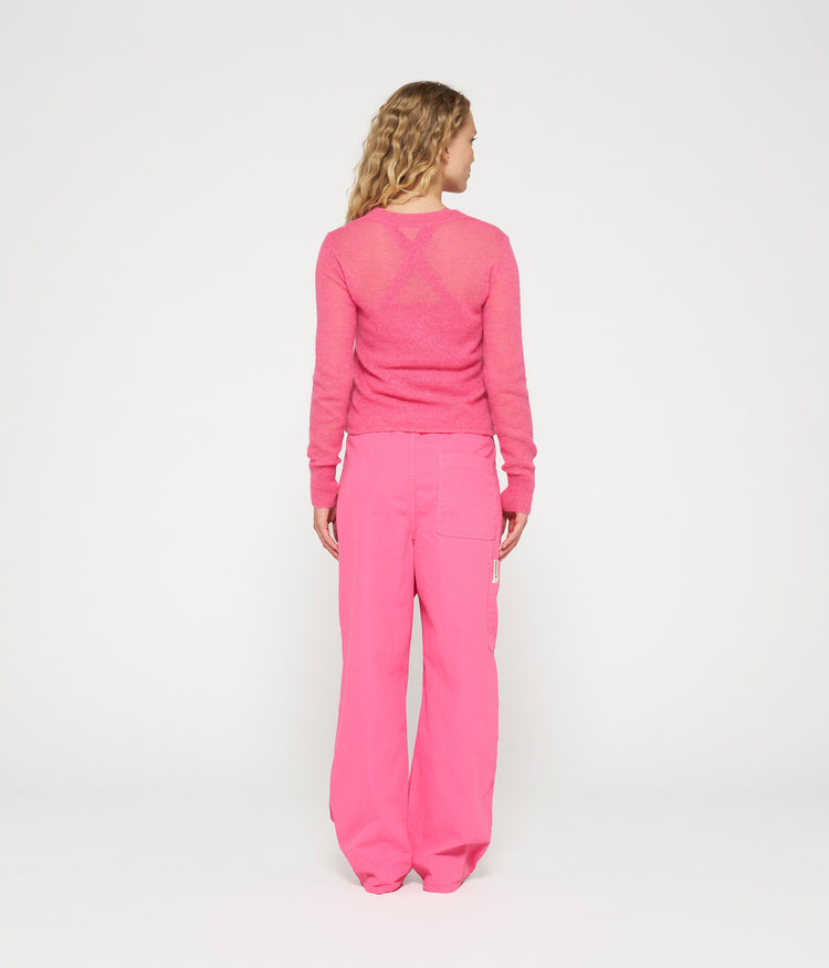 workwear pants | bright pink