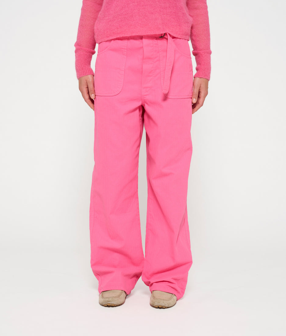 workwear pants | bright pink