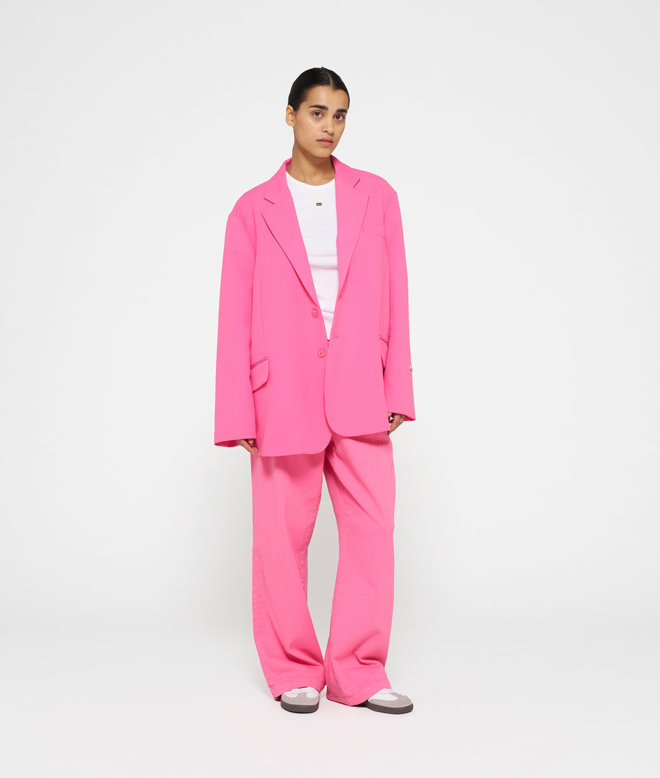 the power blazer | bright pink