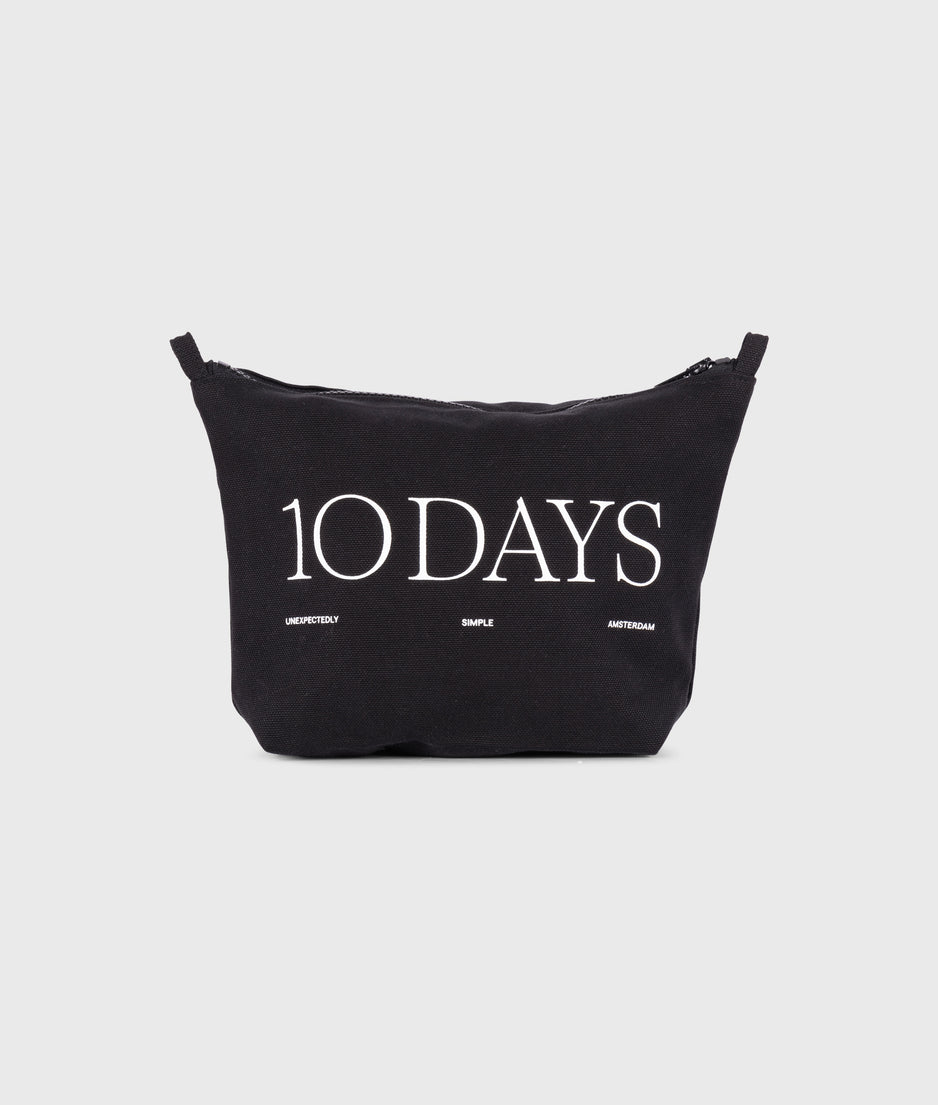 canvas 10DAYS pouch | black