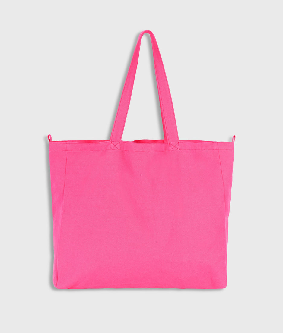 canvas 10DAYS shopper | bright pink