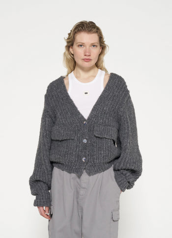 chunky knit cardigan | antra melee