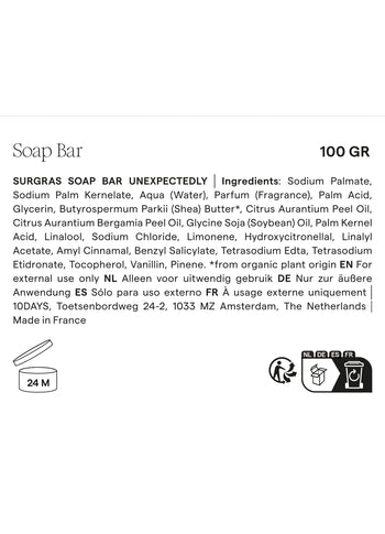 soap bar unexpectedly | multicolor