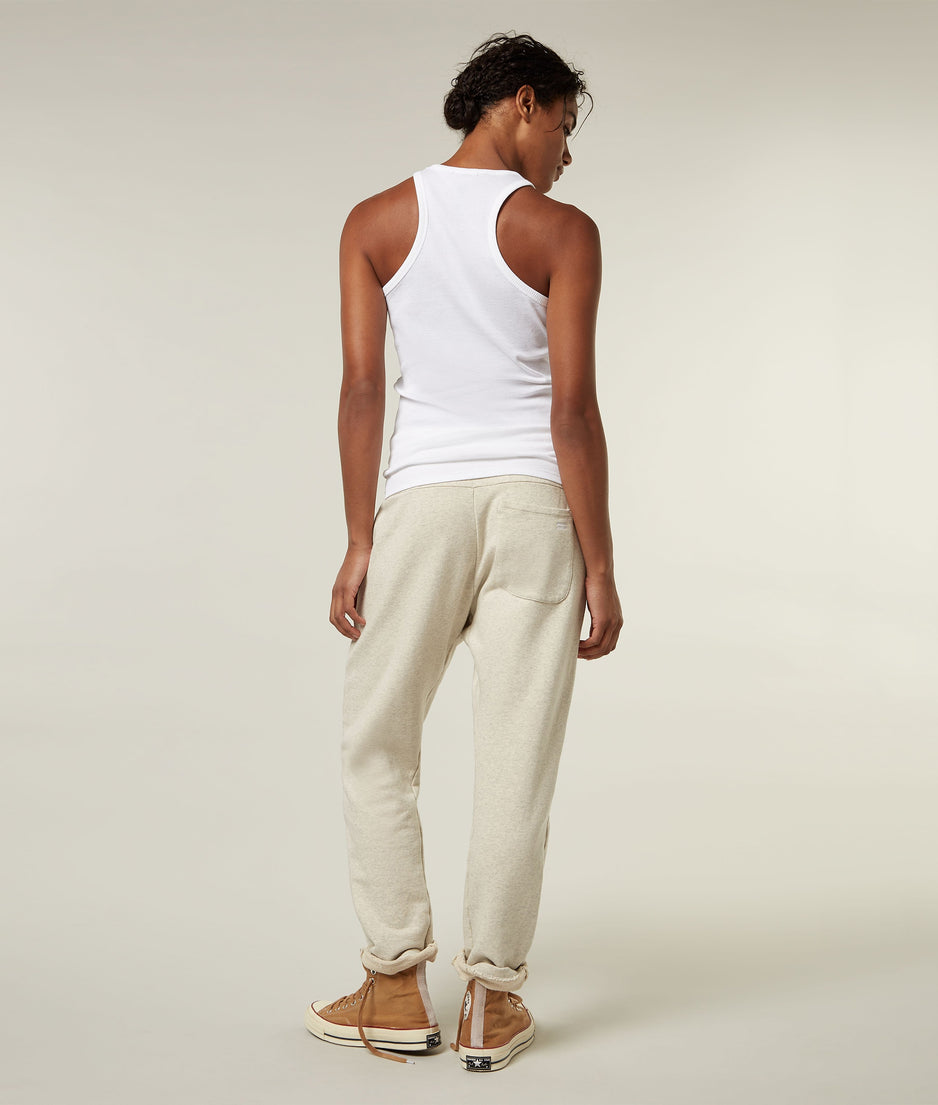 THE STATEMENT JOGGER | soft white melee